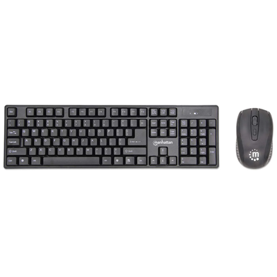 TECLADO+MOUSE MANHATTAN WI-FI PRETO
