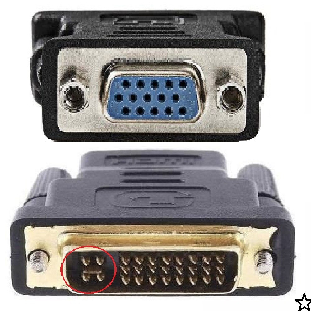 ADAPTADOR DVI-D P/ VGA