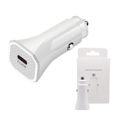 CARREGADOR DE IPHONE P/ CARRO USB-C 20W