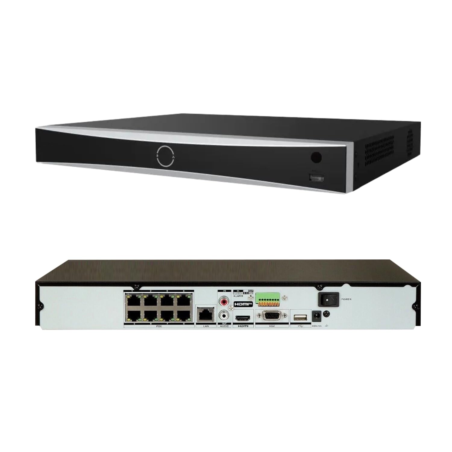 NVR HIKVISION 08 CANAIS POE ACUSENSE 4K