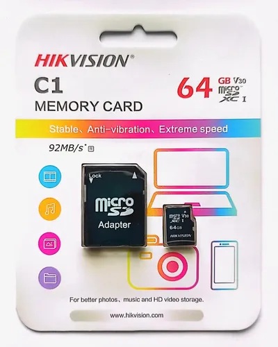 CARTÃO DE MEMORIA HIKVISION 64GB