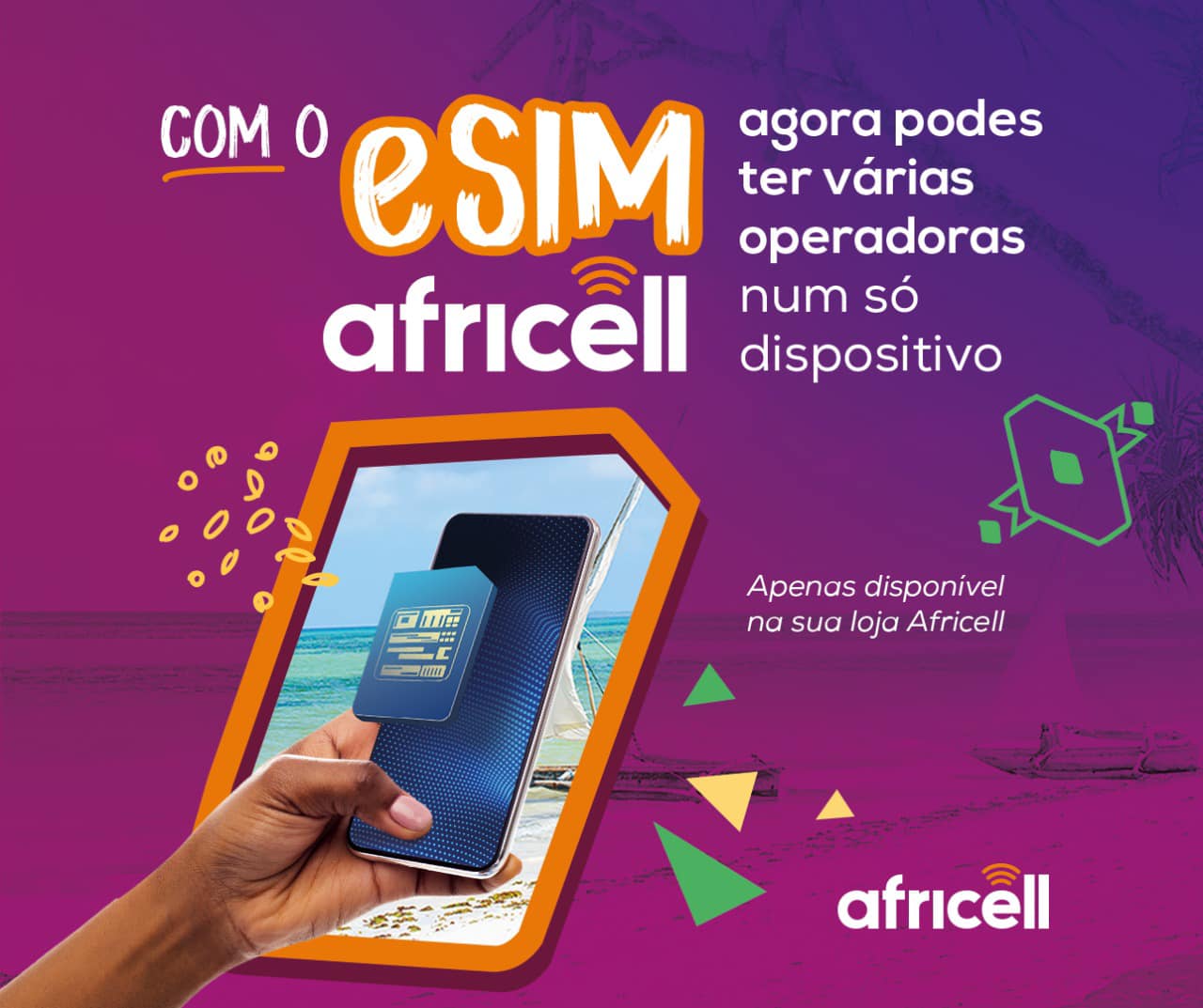CARTÃO SIM AFRICEL 64K JAVA